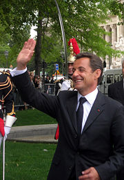 Nicolas Sarkozy lors de son investiture